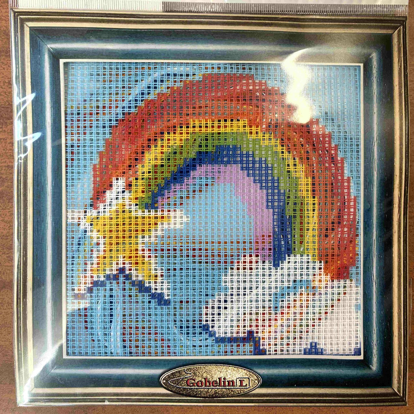 Dúha, súprava na vyšívanie SOULOS, 14x14cm