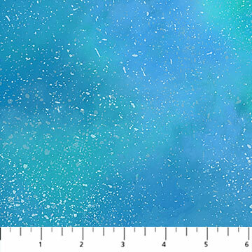 Bavlněná látka Hide and seek green blue