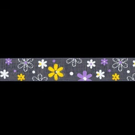 Organza stuha 21 fialovo žlutá