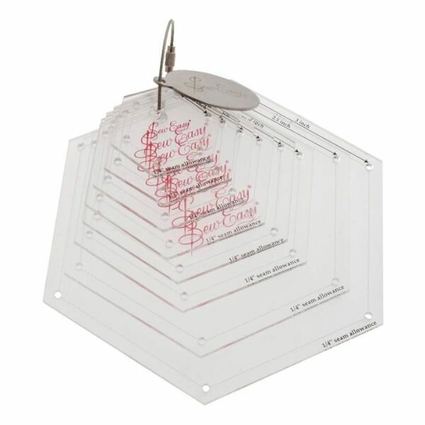 Šablony na tvorbu šestiúhelníků v palcích 8ks