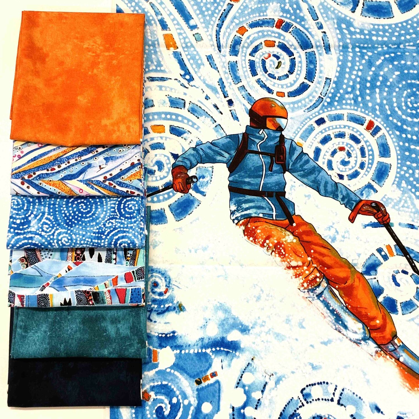 Balíček látek Fat quarters Free style