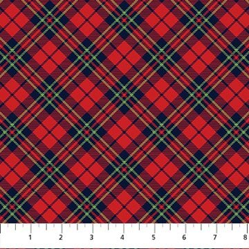 Bavlnená látka diagonal plaid