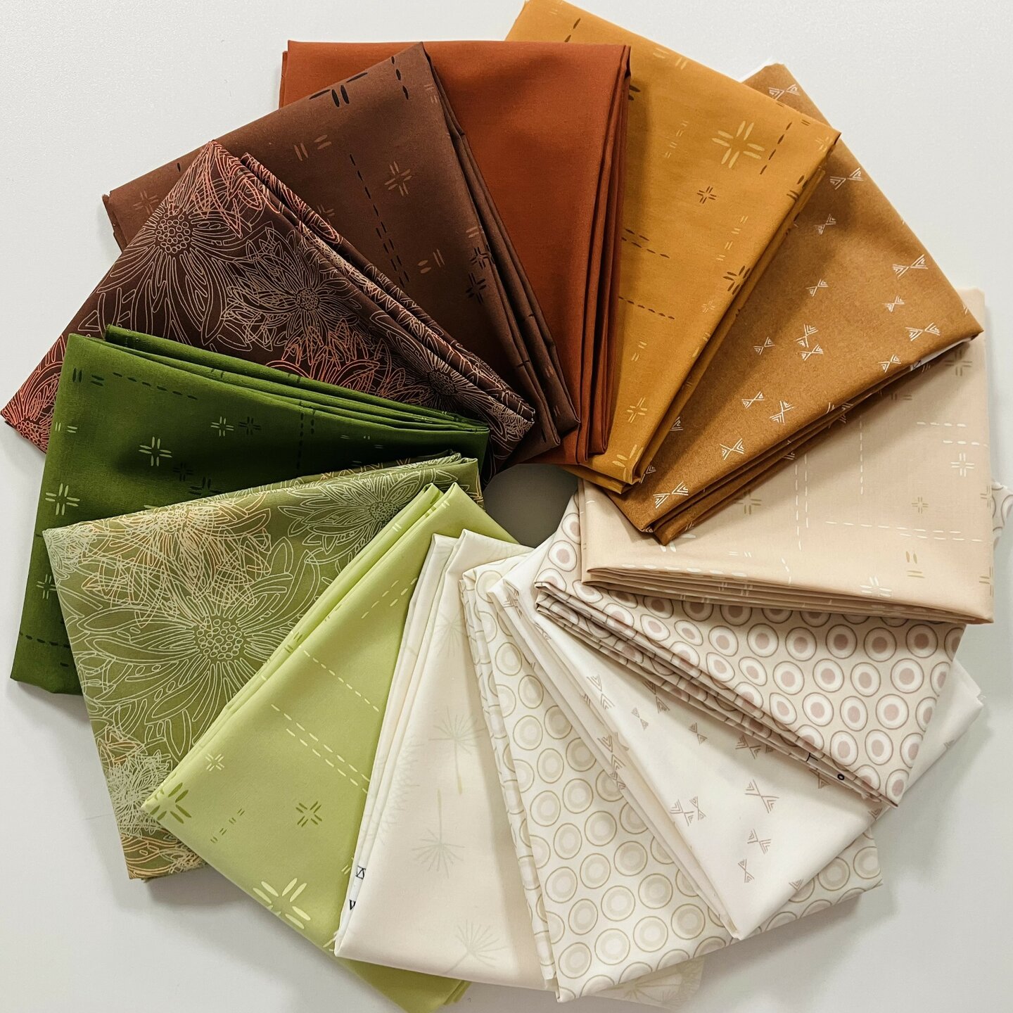 Balíček látok Fat Quarters Olive