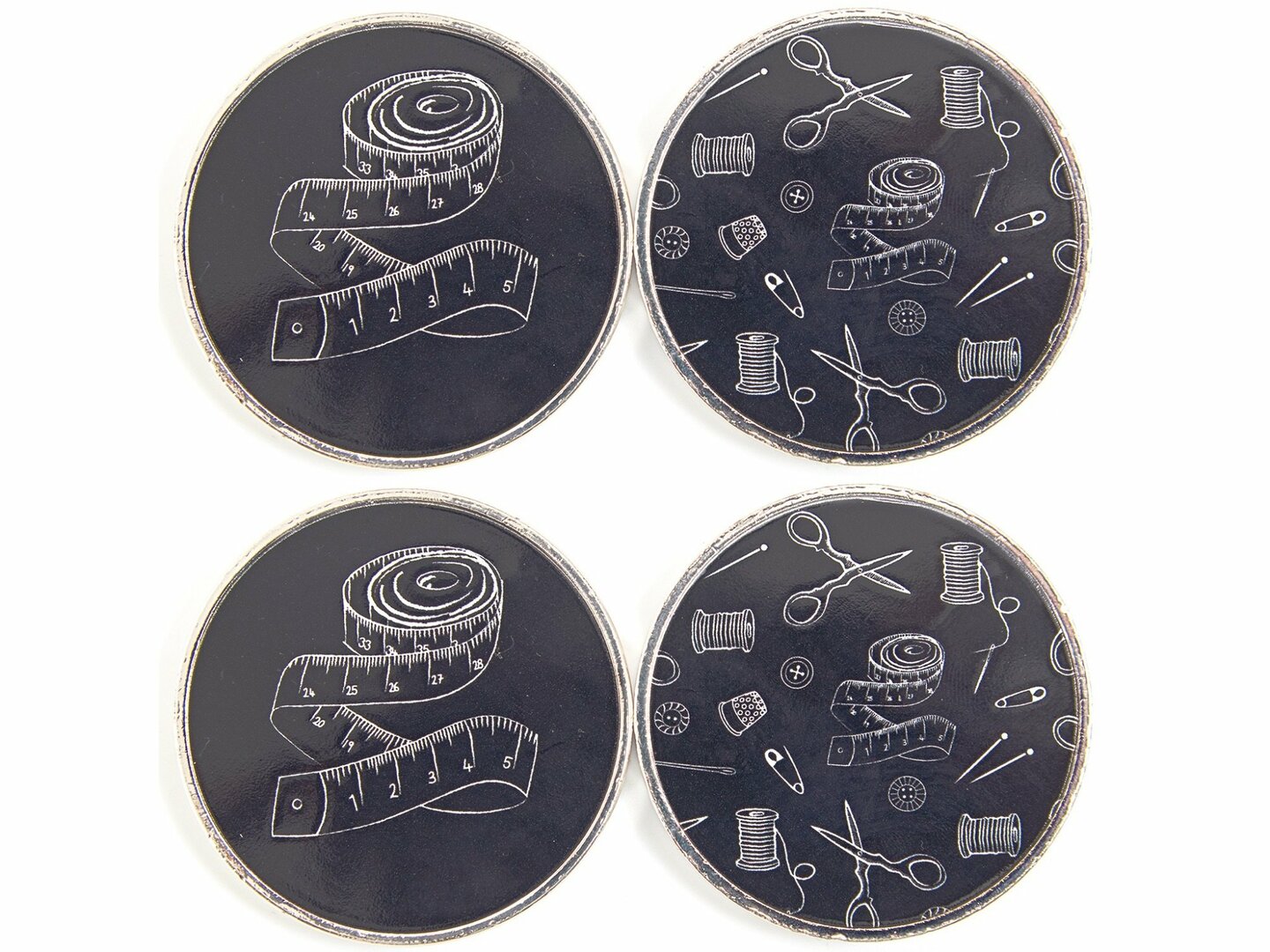 Závažia na látku vzor šitie 4ks