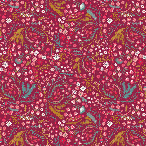 Bavlnená látka Christmas Yuletide Ditsies