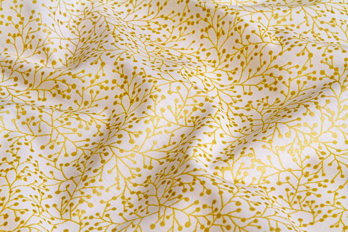 Bavlnená látka Winterberry Whispers - metalická