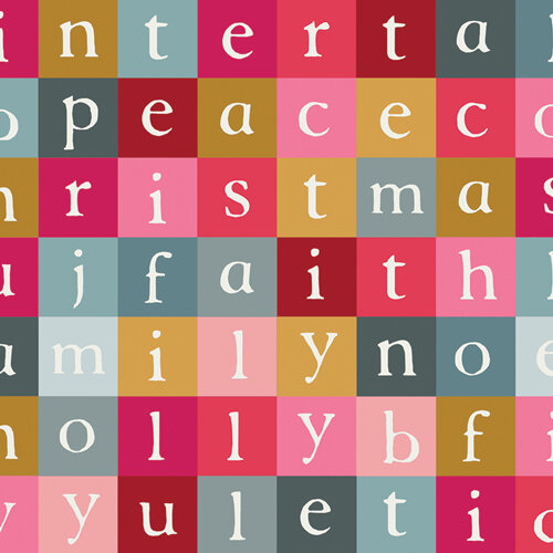 Bavlnená látka Letters to Santa