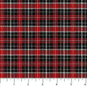 Bavlnená látka Winter Song káro