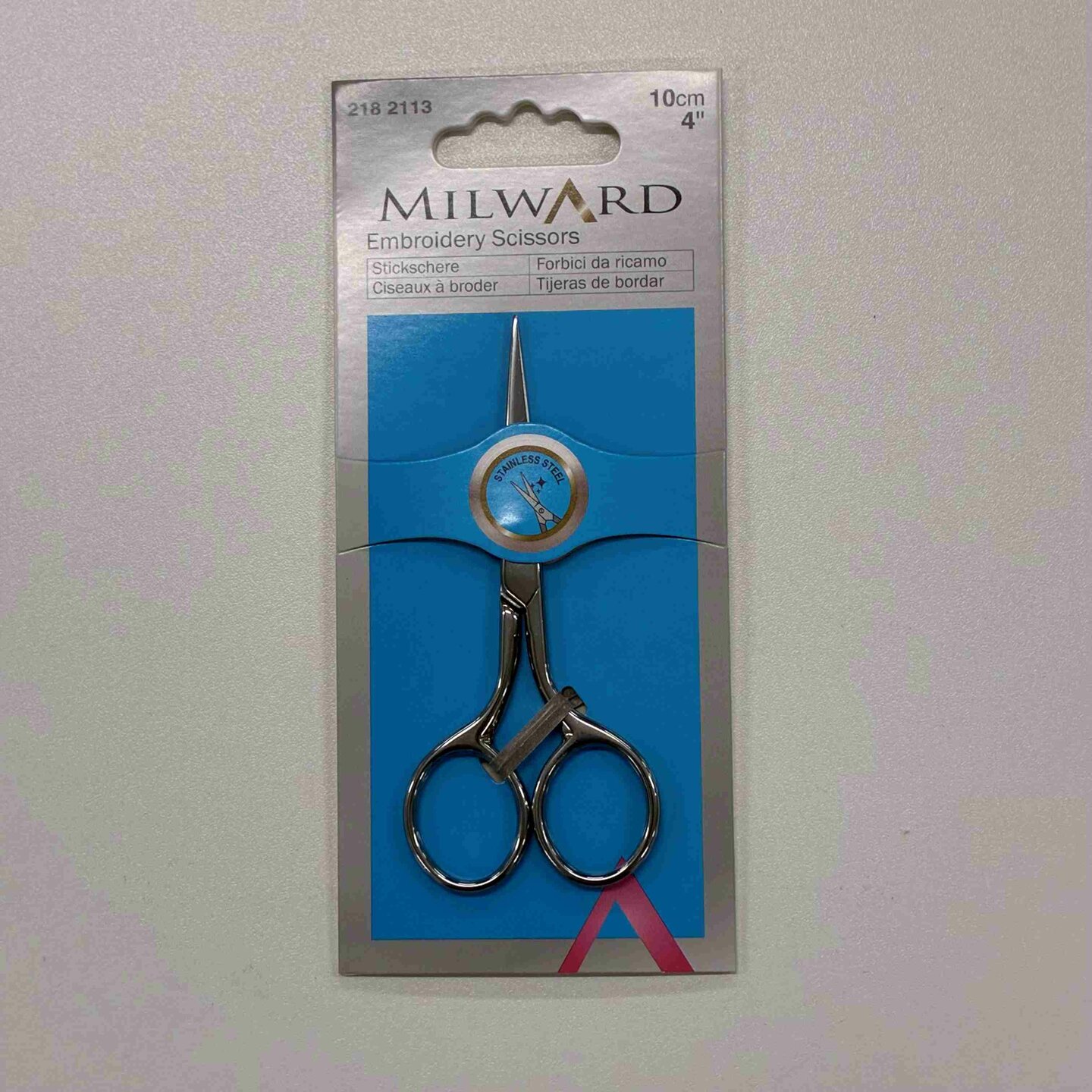 vyšívacie nožnice Milward rovné - 10 cm