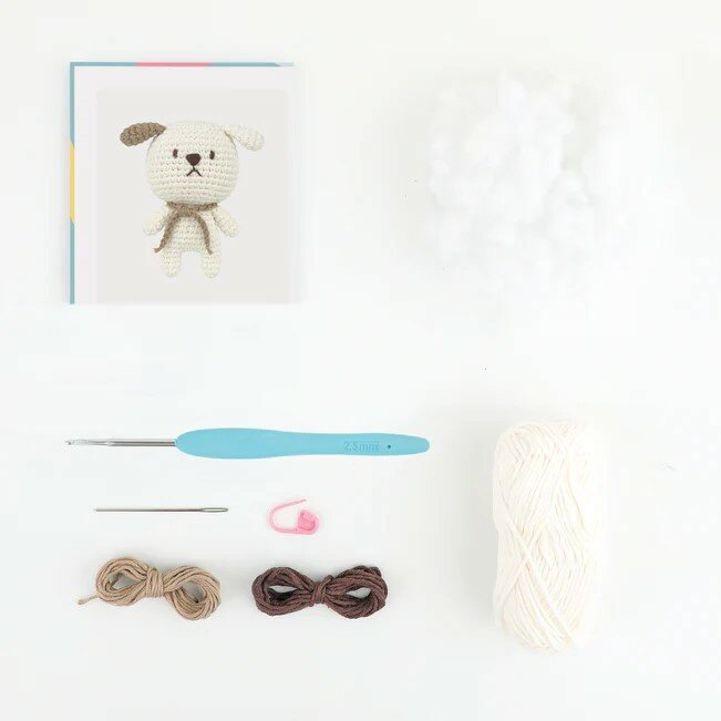 A28C06-XS Daniel the Dog Amigurumi Crochet Kit