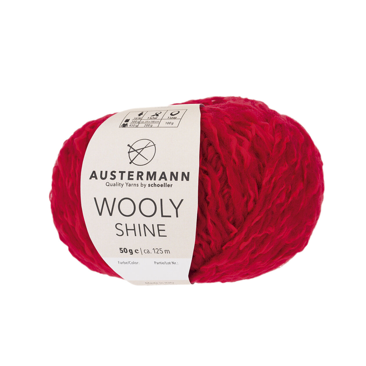 90351 AUSTERMANN WOOLY SHINE, 10x50g