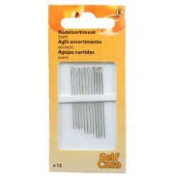 C126003-00000 Súprava ihielna ručné šitie, 12 ks, strieborné