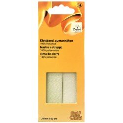 C311201-00000 Páska so suchým zipsom, na prišitie, 20mmx60cm, biela